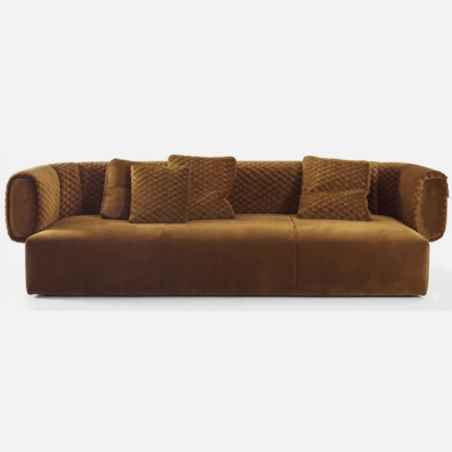FURMEIZ Round Arm Lounge Sofa