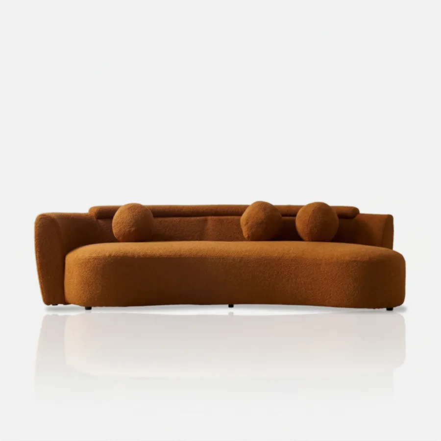 FURMEIZ Luxury Sofa Set with Soft Curved Modern Design