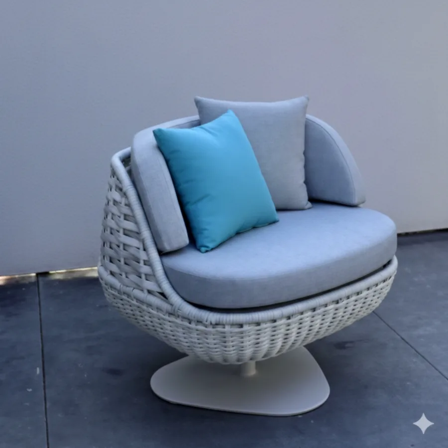 FURMEIZ Ice Cream Woven Outdoor Sofa
