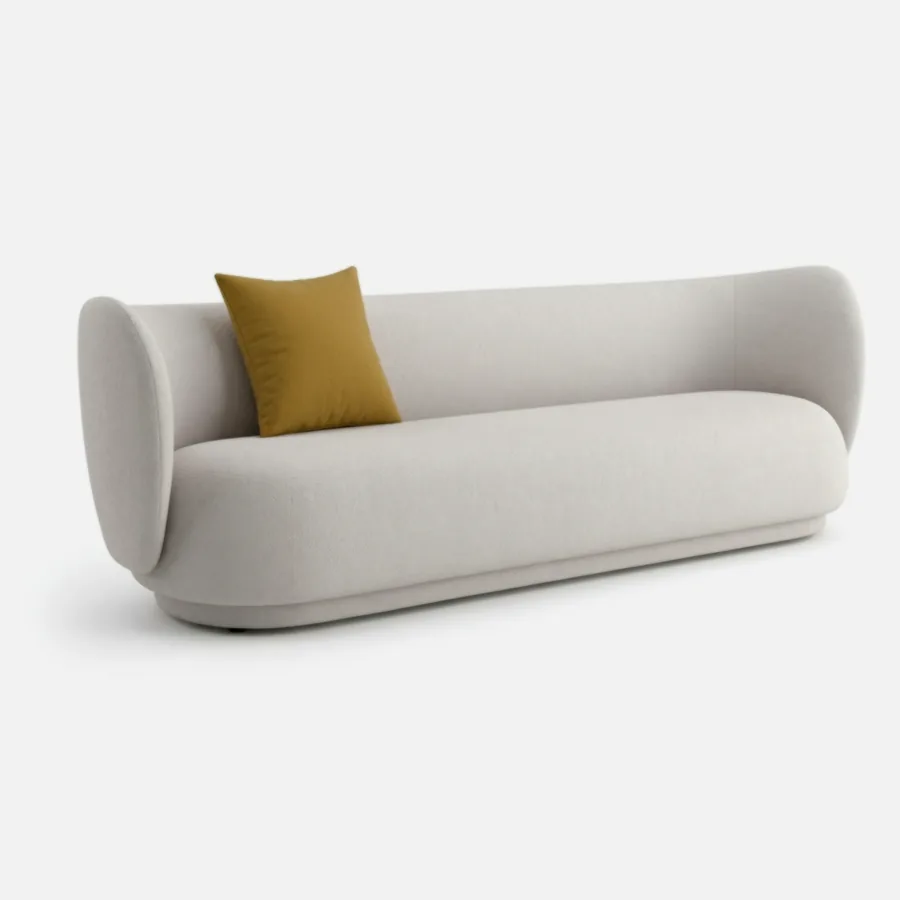 FURMEIZ Cylinder Arm Fabric Sofa