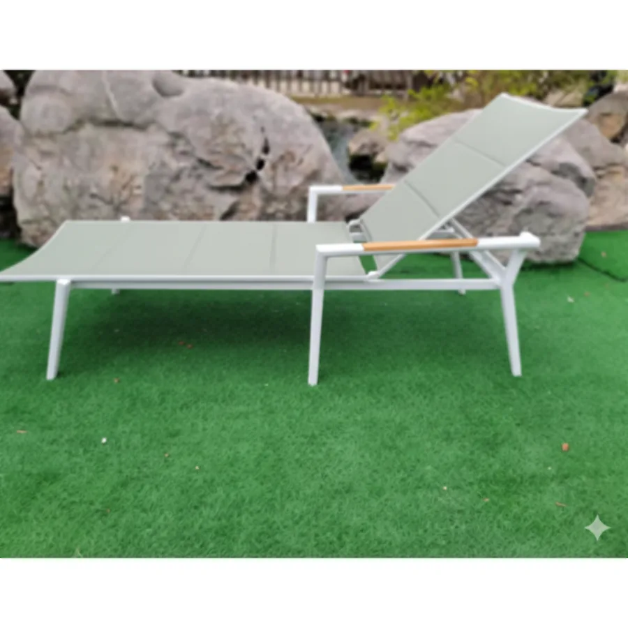 Furmeiz Green Mesh Sun Lounger – Practical Outdoor Relaxing Design