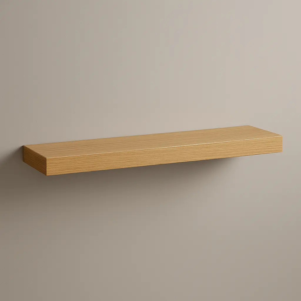 Modern Oak Floating Wall Shelf