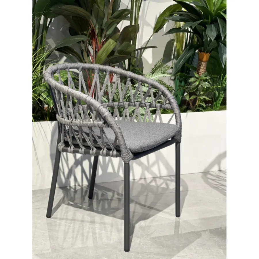 Furmeiz Outdoor Rope Chair – 3cm Cushion