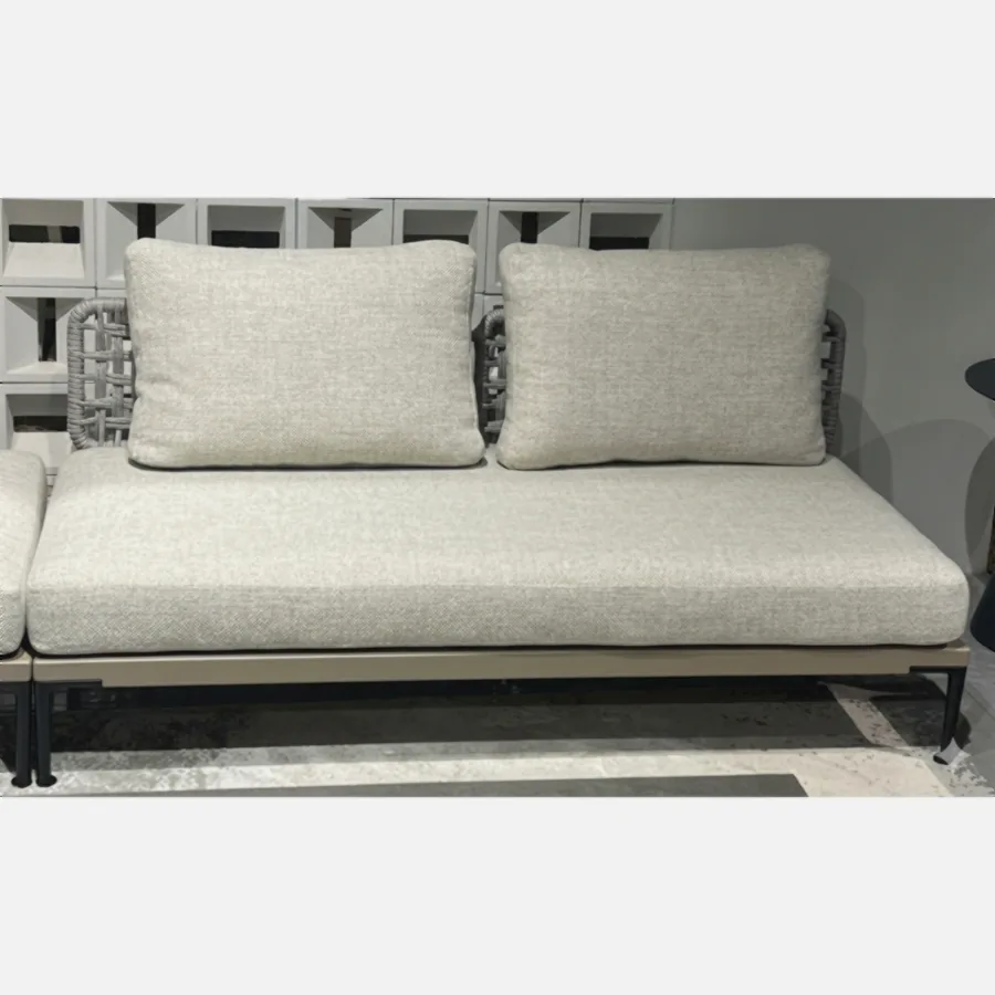 FURMEIZ Armless 2-Seater Sofa