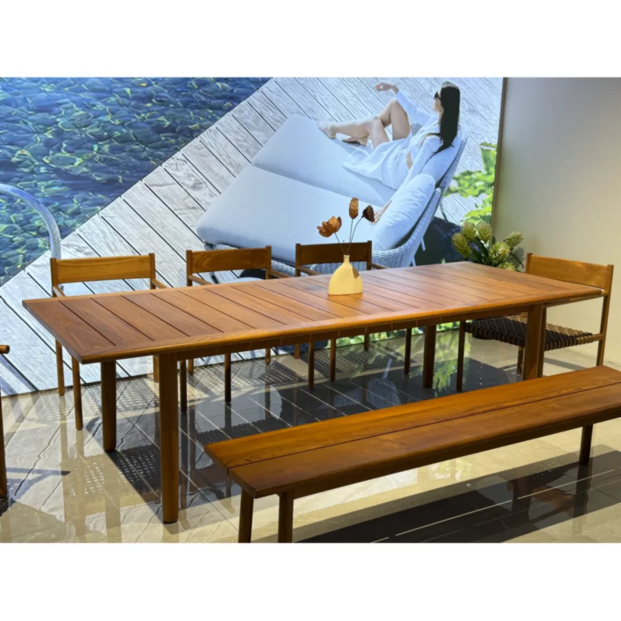 FURMEIZ Outdoor Dining Table – Burmese Teak