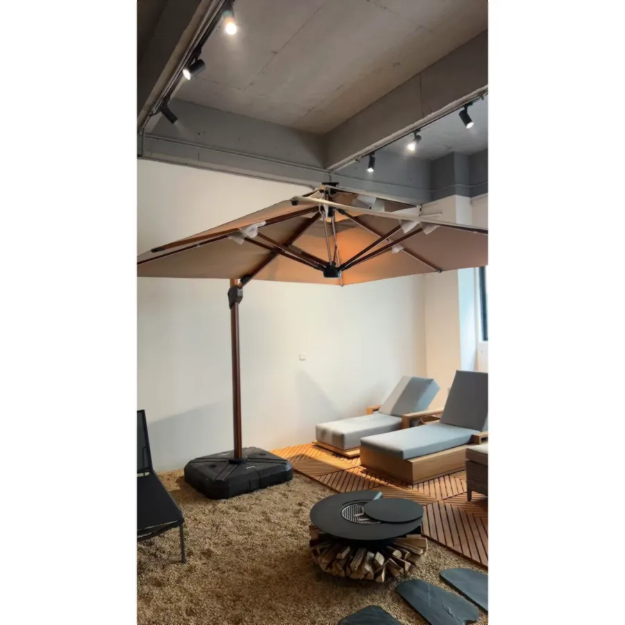 FURMEIZ 3×3m Hydraulic Umbrella – Khaki