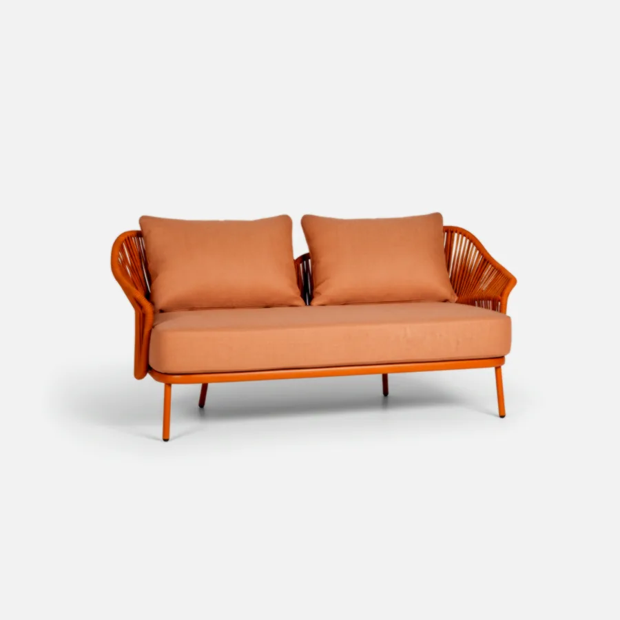 Furmeiz Double Outdoor Sofa – Powder-Coated Aluminum Frame