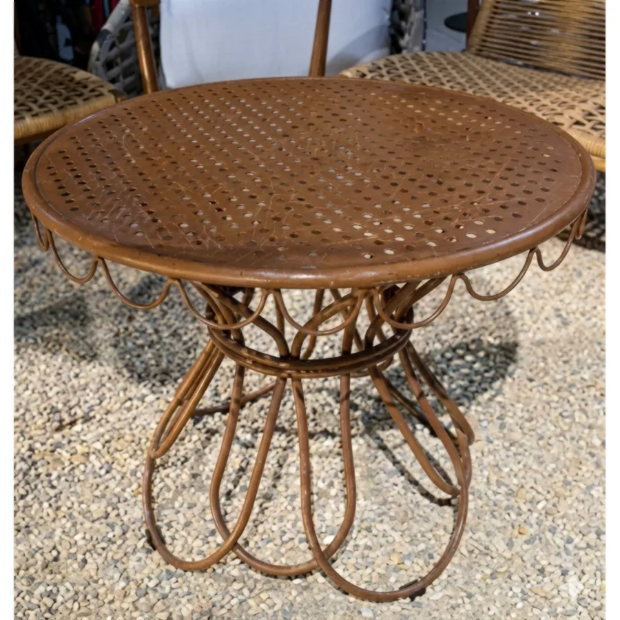 FURMEIZ Wood-Grain Outdoor Coffee Table