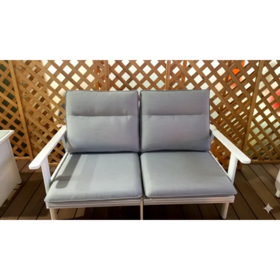 Furmeiz Two-Seater Sofa – Aluminum Frame