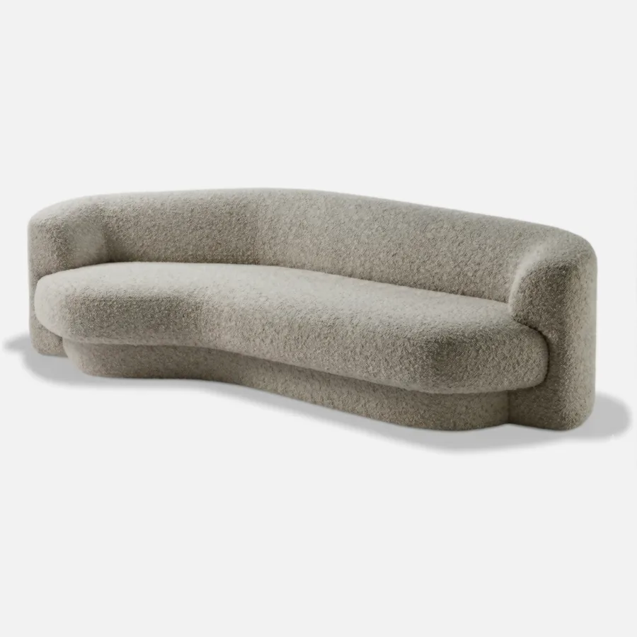 FURMEIZ Ribbon Curve Fabric Sofa