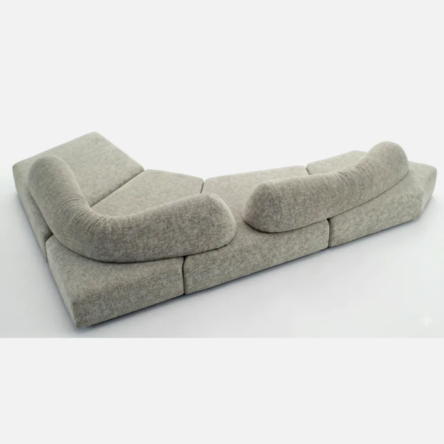 FURMEIZ Duo Back Modular Fabric Sofa