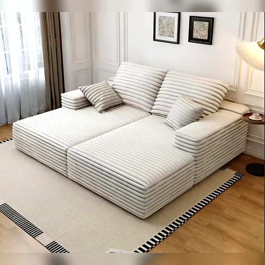 Stripe Flex Sofa Bed – 33D High-Density Foam