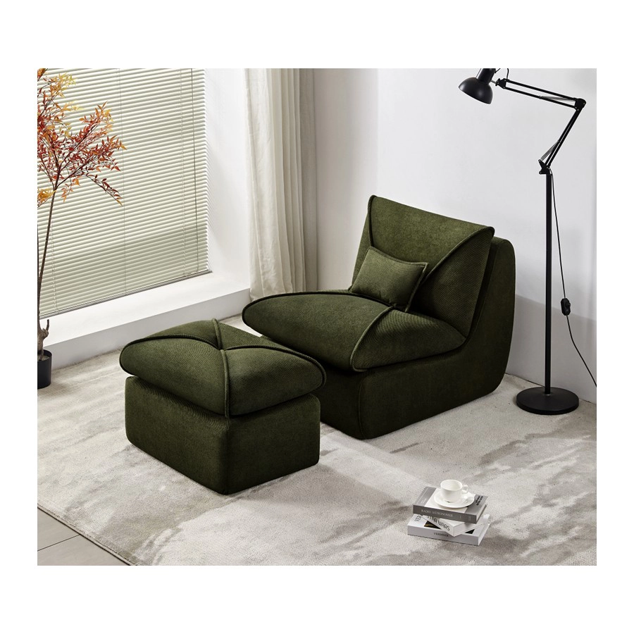 Relax Comfort Chair – 30D High-Density Foam with Footrest