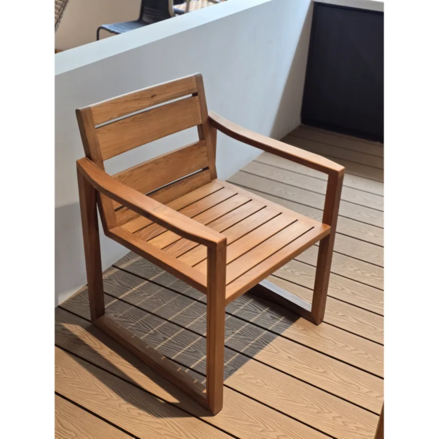 FURMEIZ Burmese Teak Outdoor Dining Chair