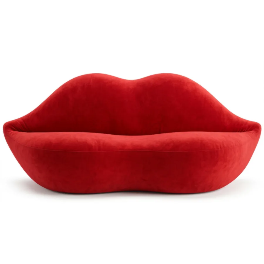 FURMEIZ Lip Shape Sculptural Sofa