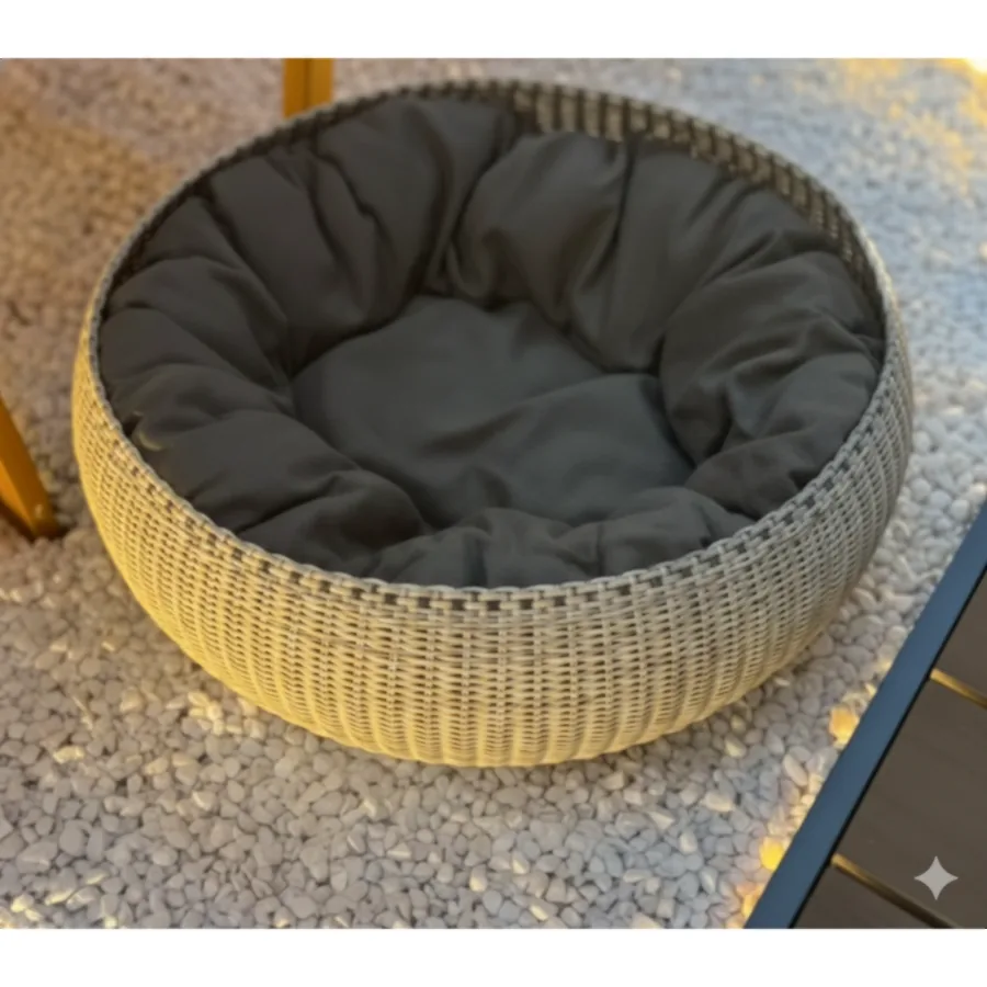 Furmeiz Round Pet Bed – Imported Injection Molded Plastic