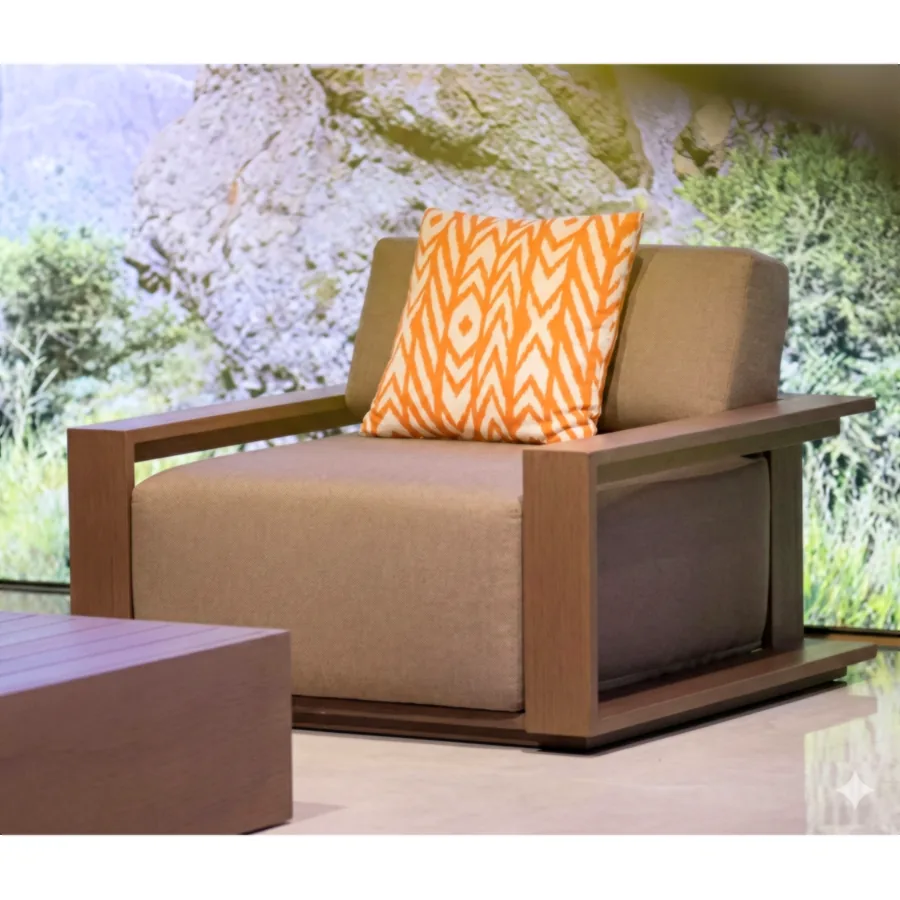Furmeiz South American Teak Single Sofa – No.9 Finish
