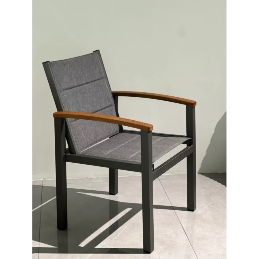 Furmeiz Double-Layer Chair with Burmese Teak Armrests