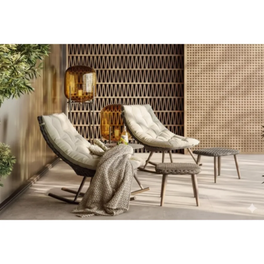 FURMEIZ Outdoor Rocking Chair