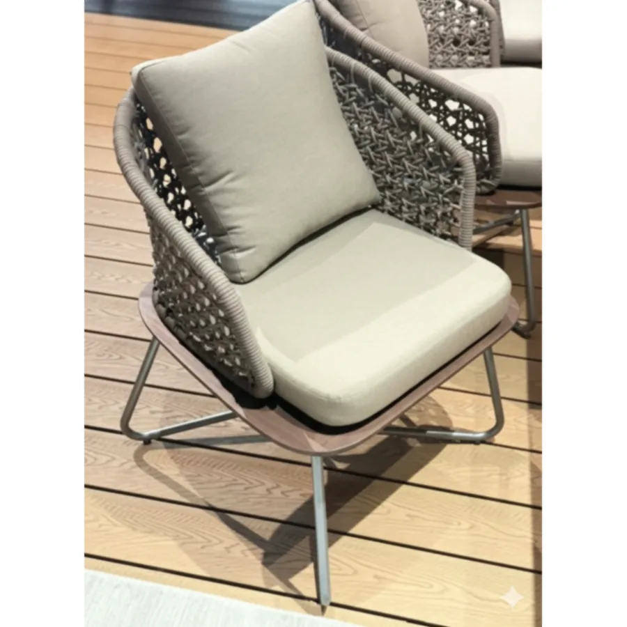 FURMEIZ South American Teak Dining Chair with Teslin