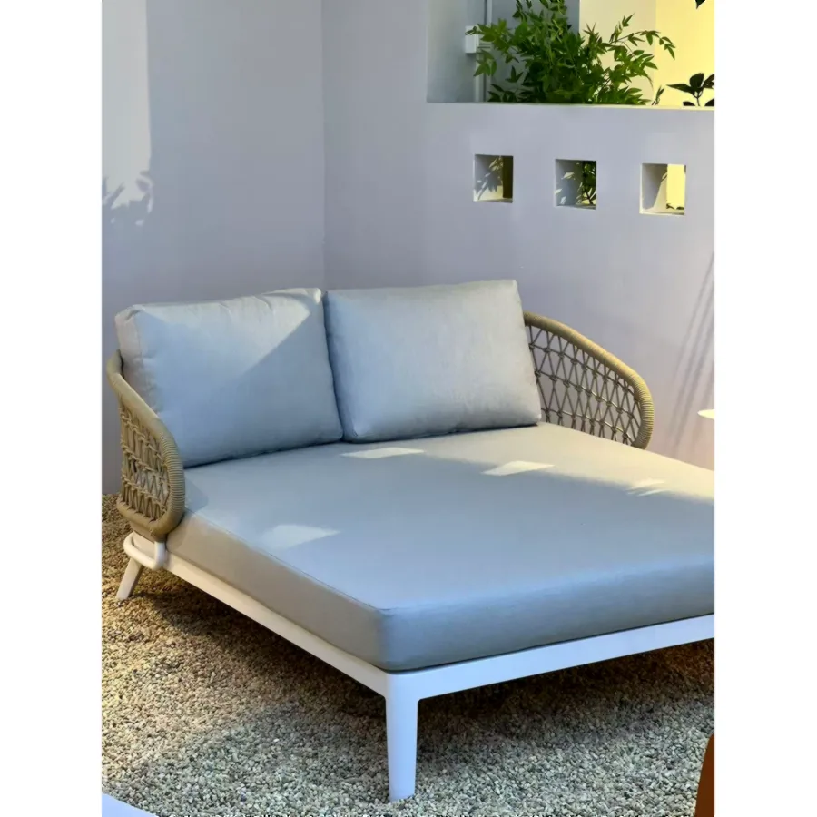 Furmeiz Double Lounger – Carbon Grey Rope Design
