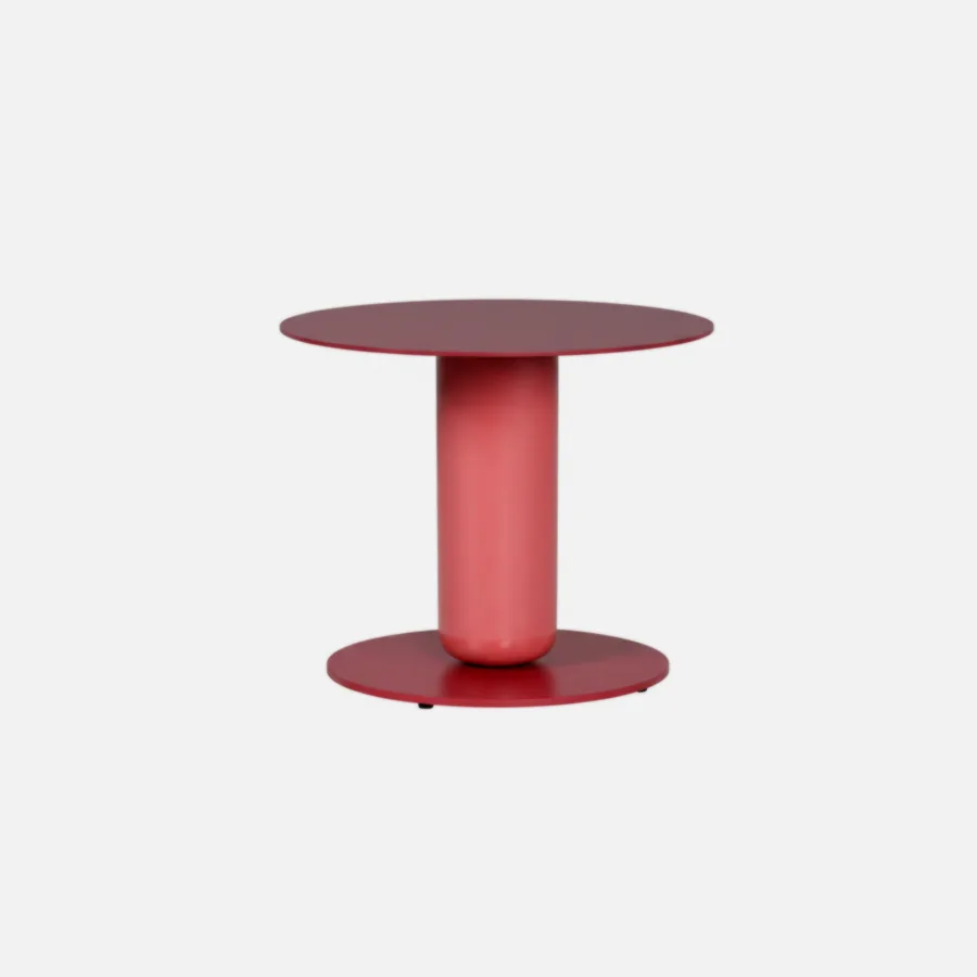 FURMEIZ Round Outdoor Coffee Table – Powder Coated Aluminum