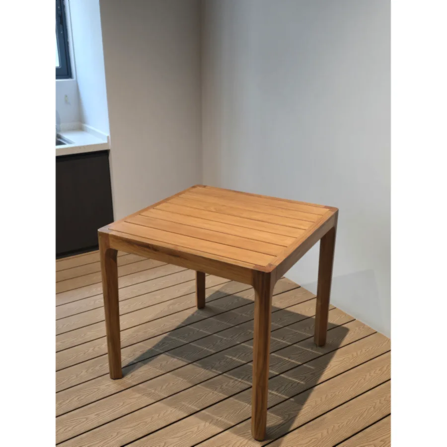 FURMEIZ Burmese Teak Square Outdoor Table