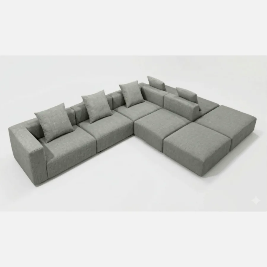 FURMEIZ Grand Modular Fabric Corner Sofa