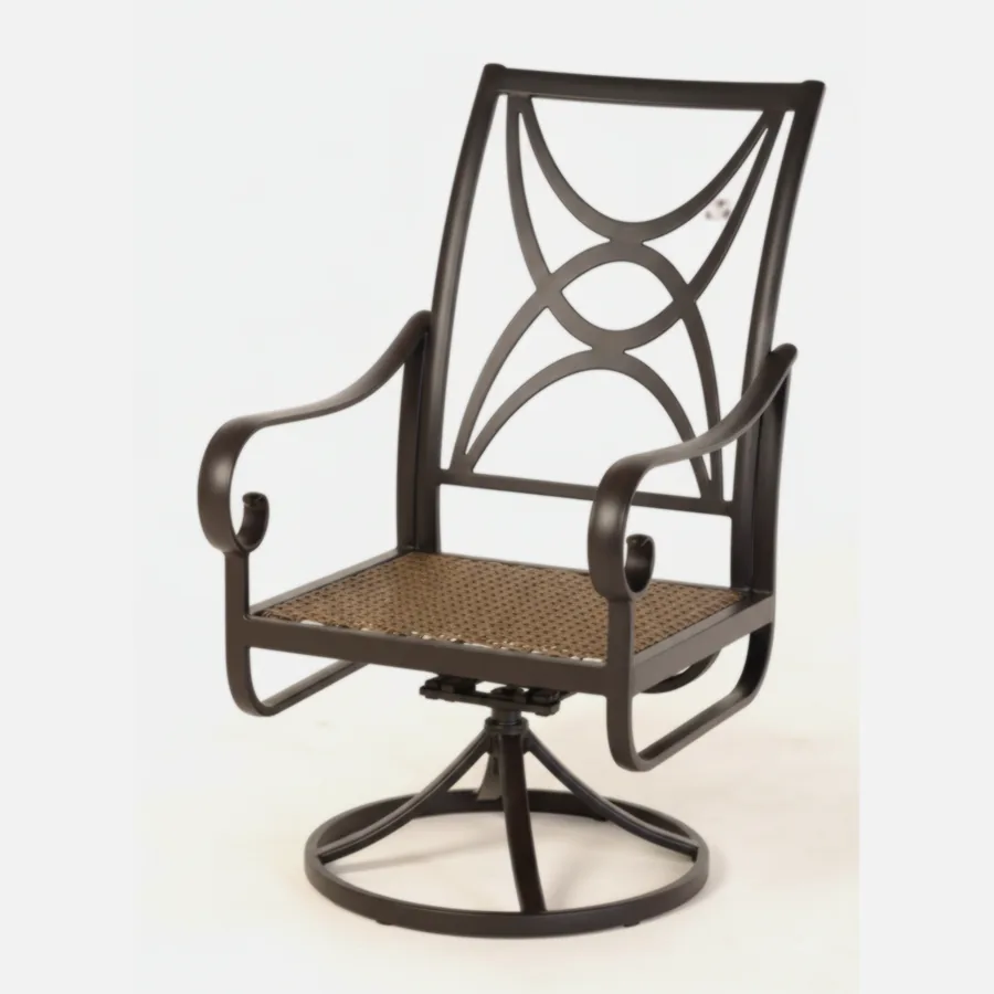 Furmeiz Fabric Swivel Rocker Chair – Cast Aluminum Frame & Sunbrella Cushions