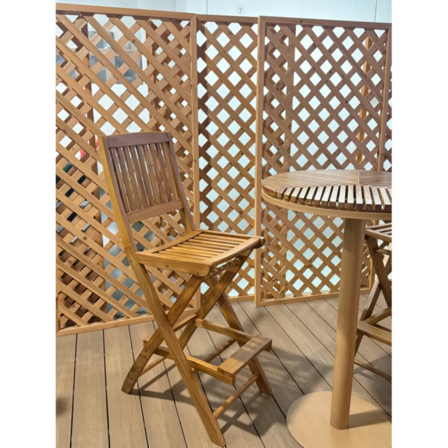 FURMEIZ Outdoor Bar Chair – South American Teak